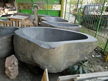 Load image into Gallery viewer, Handcrafted Natural Stone Freestanding Bathtub - Spa Quality