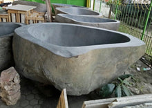 Load image into Gallery viewer, Handcrafted Natural Stone Freestanding Bathtub - Spa Quality