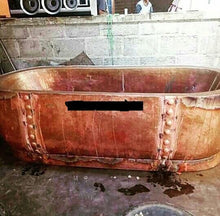 Load image into Gallery viewer, Handcrafted Double-Walled Copper Freestanding Bathtub - Spa Quality