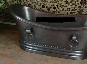 Handcrafted Copper Freestanding Bathtub - Spa Quality