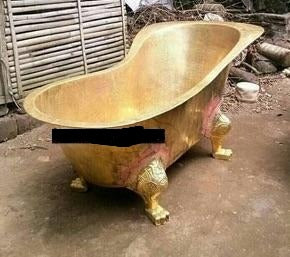 Handcrafted Brass Freestanding Luxury Bathtub - Spa Quality