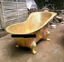 Load image into Gallery viewer, Handcrafted Brass Freestanding Luxury Bathtub - Spa Quality