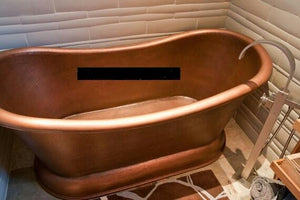 Handcrafted Copper Freestanding Bathtub - Spa Quality