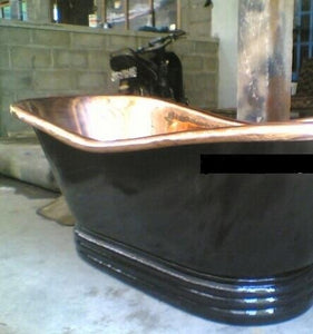 Handcrafted Copper Freestanding Bathtub - Spa Quality