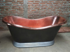 Handcrafted Copper Freestanding Bathtub - Spa Quality