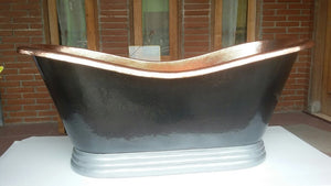 Handcrafted Copper Freestanding Bathtub - Spa Quality