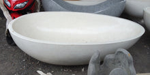 Load image into Gallery viewer, Handcrafted Terrazzo Stone Freestanding Bathtub - Spa Quality (Oval)