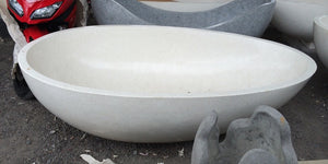 Handcrafted Terrazzo Stone Freestanding Bathtub - Spa Quality (Oval)