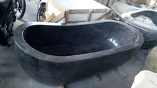 Load image into Gallery viewer, Handcrafted Marble Stone Freestanding Bathtub - Spa Quality (Oval)