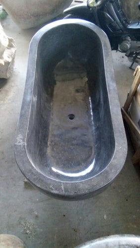 Handcrafted Marble Stone Freestanding Bathtub - Spa Quality (Oval)
