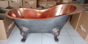 Handcrafted Copper Freestanding Bathtub - Spa Quality