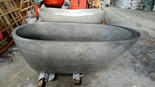 Load image into Gallery viewer, Handcrafted Terrazzo Stone Freestanding Bathtub - Spa Quality (Oval)