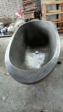 Load image into Gallery viewer, Handcrafted Terrazzo Stone Freestanding Bathtub - Spa Quality (Oval)