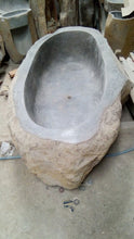 Load image into Gallery viewer, Handcrafted Natural Stone Freestanding Bathtub - Spa Quality