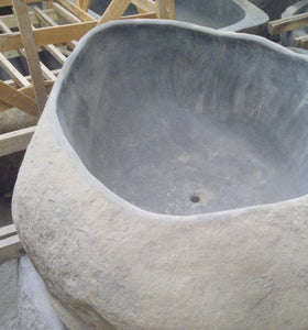 Handcrafted Natural Stone Freestanding Bathtub - Spa Quality