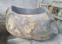 Load image into Gallery viewer, Handcrafted Natural Stone Freestanding Bathtub - Spa Quality