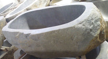 Load image into Gallery viewer, Handcrafted Natural Stone Freestanding Bathtub - Spa Quality