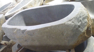 Handcrafted Natural Stone Freestanding Bathtub - Spa Quality