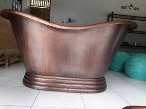 Handcrafted Copper Freestanding Bathtub - Spa Quality