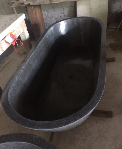 Handcrafted Terrazzo Stone Freestanding Bathtub - Spa Quality (Oval)