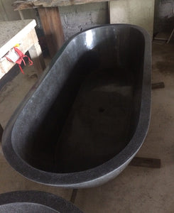 Handcrafted Terrazzo Stone Freestanding Bathtub - Spa Quality (Oval)