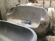 Load image into Gallery viewer, Handcrafted Marble Stone Freestanding Bathtub - Spa Quality (Oval)