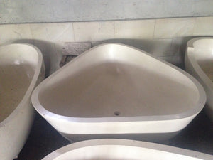 Handcrafted Terrazzo Stone Freestanding Bathtub - Spa Quality (Oval)