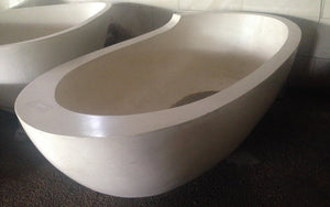 Handcrafted Terrazzo Stone Freestanding Bathtub - Spa Quality (Oval)