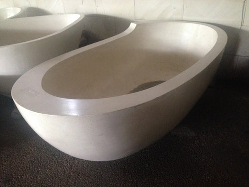 Handcrafted Terrazzo Stone Freestanding Bathtub - Spa Quality (Oval)