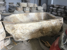 Load image into Gallery viewer, Handcrafted Onyx Stone Freestanding Bathtub - Spa Quality