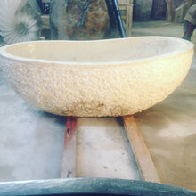 Load image into Gallery viewer, Handcrafted Marble Stone Freestanding Bathtub - Spa Quality (Oval)