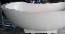Load image into Gallery viewer, Handcrafted Terrazzo Stone Freestanding Bathtub - Spa Quality (Oval)