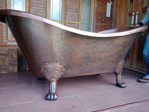 Handcrafted Copper Freestanding Bathtub - Spa Quality