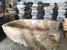 Load image into Gallery viewer, Handcrafted Onyx Stone Freestanding Bathtub - Spa Quality