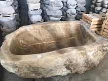 Load image into Gallery viewer, Handcrafted Onyx Stone Freestanding Bathtub - Spa Quality
