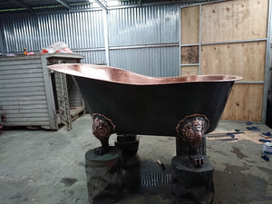 Handcrafted Copper Freestanding Bathtub - Spa Quality