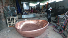 Load image into Gallery viewer, Handcrafted Double-Walled Copper Freestanding Bathtub - Spa Quality