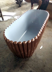 Handcrafted Copper Freestanding Bathtub - Spa Quality