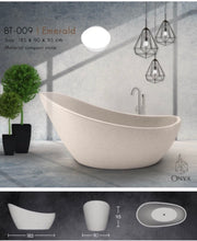 Load image into Gallery viewer, Handcrafted Terrazzo Stone and Cement Freestanding Bathtub - Spa Quality