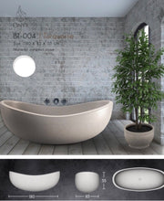 Load image into Gallery viewer, Handcrafted Terrazzo Stone and Cement Freestanding Bathtub - Spa Quality