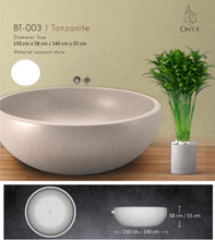 Load image into Gallery viewer, Handcrafted Terrazzo Stone Freestanding Bathtub - Spa Quality (Round)