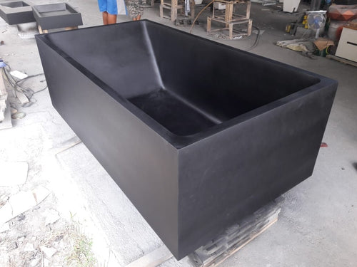 Handcrafted Terrazzo Stone Freestanding Bathtub - Spa Quality (Rectangular)
