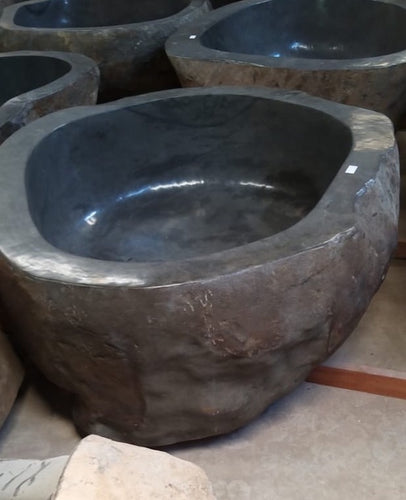 Handcrafted Natural Stone Freestanding Bathtub - Spa Quality
