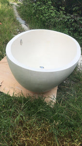 Handcrafted Terrazzo Stone Freestanding Bathtub - Spa Quality (Oval)