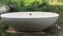 Load image into Gallery viewer, Handcrafted Terrazzo Stone Freestanding Bathtub - Spa Quality (Oval)