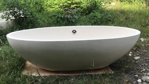 Handcrafted Terrazzo Stone Freestanding Bathtub - Spa Quality (Oval)