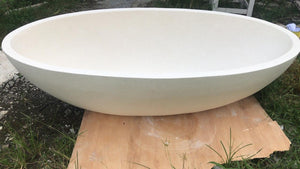 Handcrafted Terrazzo Stone Freestanding Bathtub - Spa Quality (Oval)