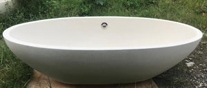 Handcrafted Terrazzo Stone Freestanding Bathtub - Spa Quality (Oval)