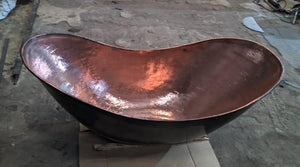 Handcrafted Copper Freestanding Bathtub - Spa Quality