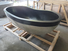 Load image into Gallery viewer, Handcrafted Terrazzo Stone Freestanding Bathtub - Spa Quality (Oval)